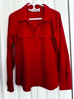 Calvin Klein Red Button Down Shirt